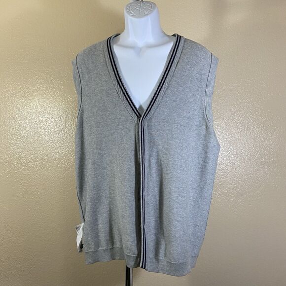 Esprit Men's Sweater Vest Gray Size XL - Picture 3 of 8